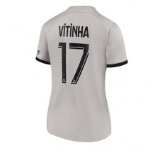 Paris Saint-Germain Vitinha Ferreira #17 Bortedrakt Kvinner 2022-23 Kortermet